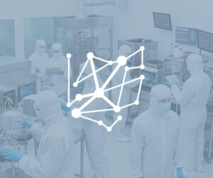 Biomanufacturing technicians working in an advanced Ohio life sciences manufacturing facility